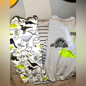 3 PACK 0-6 Months Nightgowns